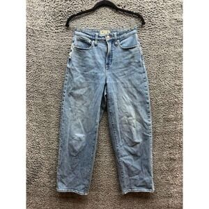 Madewell The Curvy Perfect Vintage Wide-Leg Denim Jean Enmore Wash Women Size 25